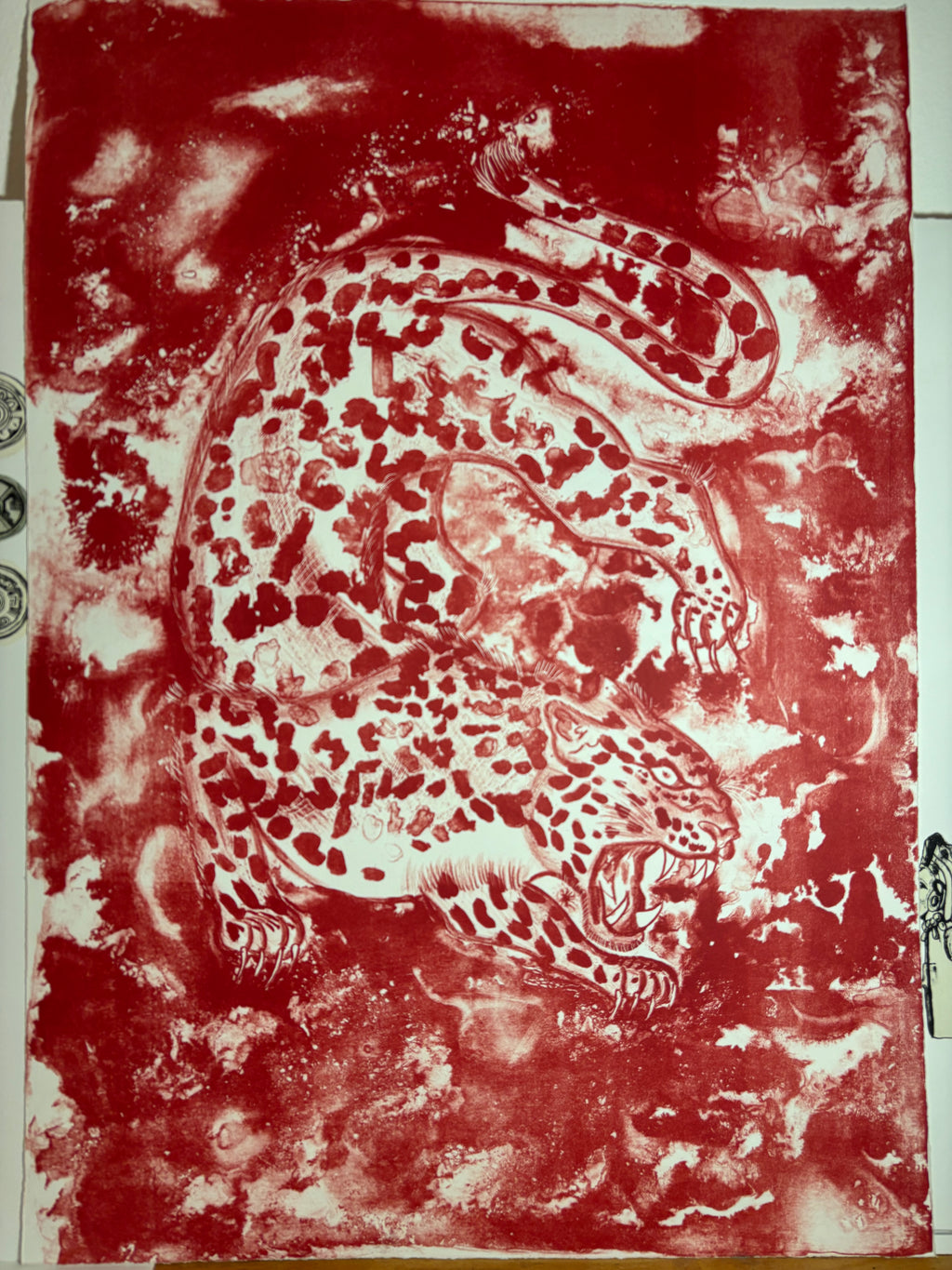 Energía mágica rojo