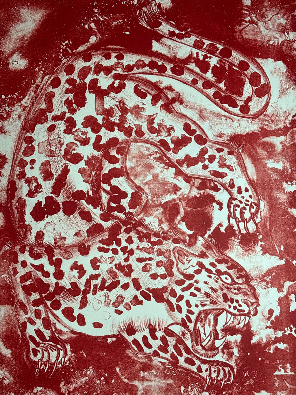 Energía mágica rojo