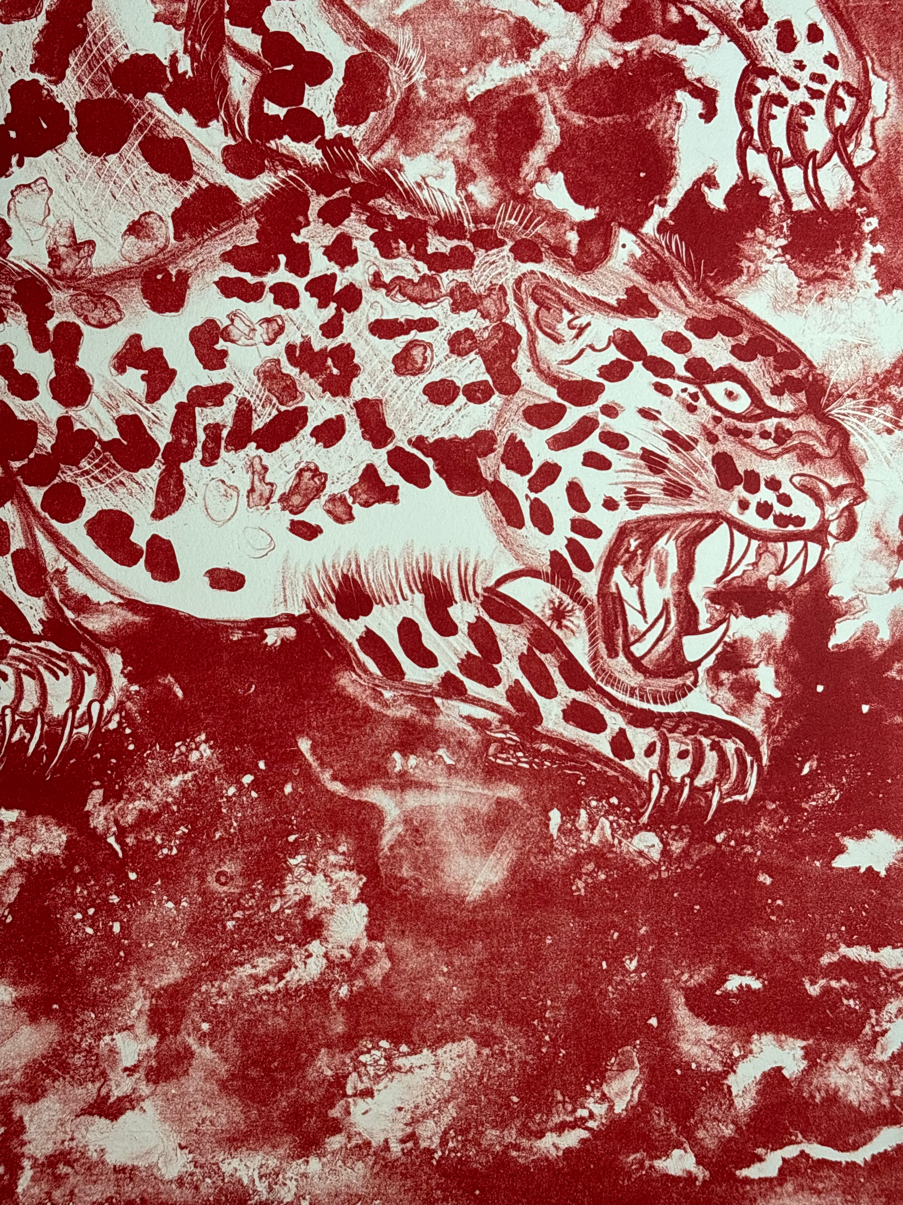 Energía mágica rojo